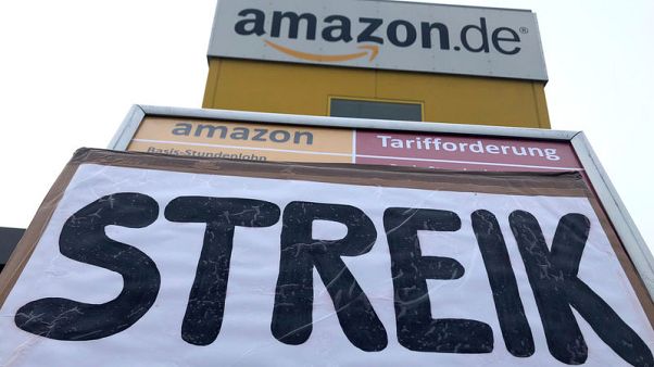 German union calls strike at Amazon warehouses German union calls strike at Amazon warehouses
