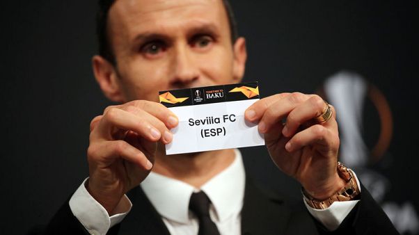 Sevilla face Lazio in Europa League last 32 Sevilla face Lazio in Europa League last 32