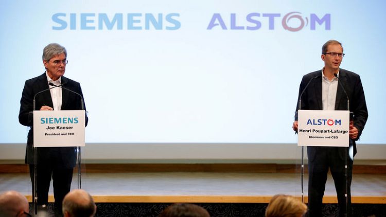 Siemens, Alstom offer to sell high-speed train technology - sources