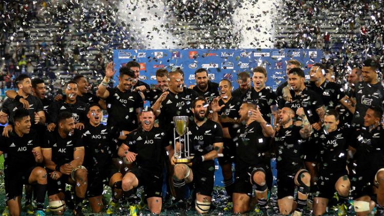 Yearender - Rugby - Cracks in New Zealand edifice give rest of world hope