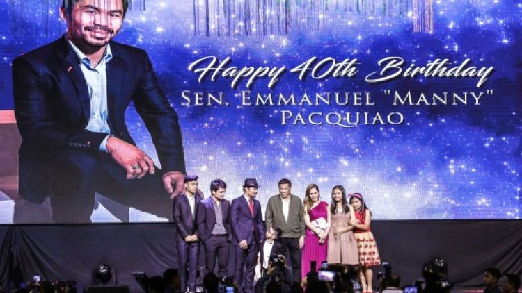 Le Philippin Manny Pacquiao fête ses 40 ans le 17 décembre 2018