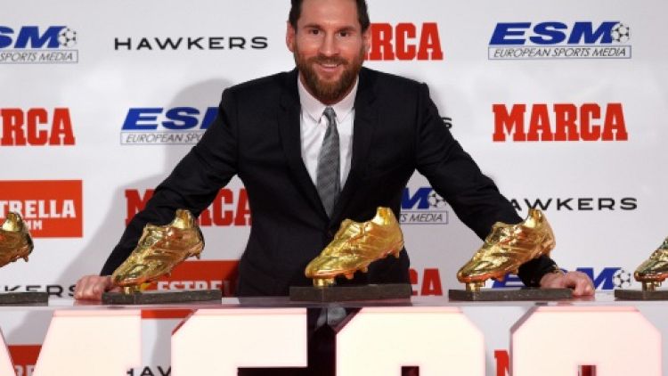 Messi reçoit son cinquième Soulier d'or, un record