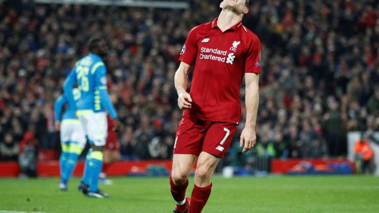 Liverpool's Milner available for Wolves trip