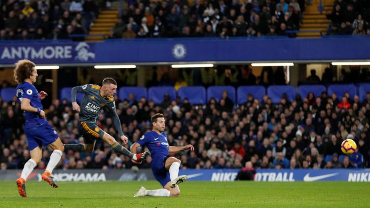 Vardy earns Leicester narrow win at Chelsea