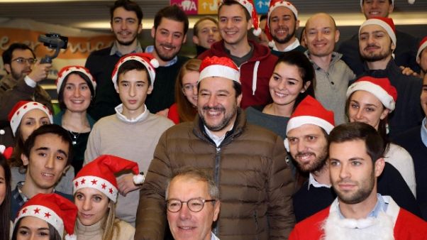 Salvini a Milano, al Buzzi e in Questura Salvini a Milano, al Buzzi e in Questura