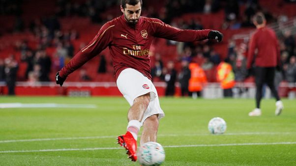Arsenal's Mkhitaryan out for six weeks with broken foot Arsenal's Mkhitaryan out for six weeks with broken foot