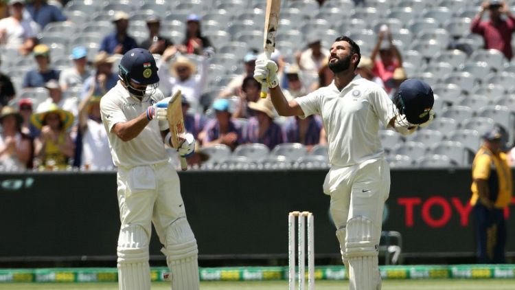 India bats dominate Australia in scorching Melbourne