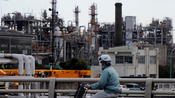 Japan factory output falls, sales slow as risks to economy rise Japan factory output falls, sales slow as risks to economy rise