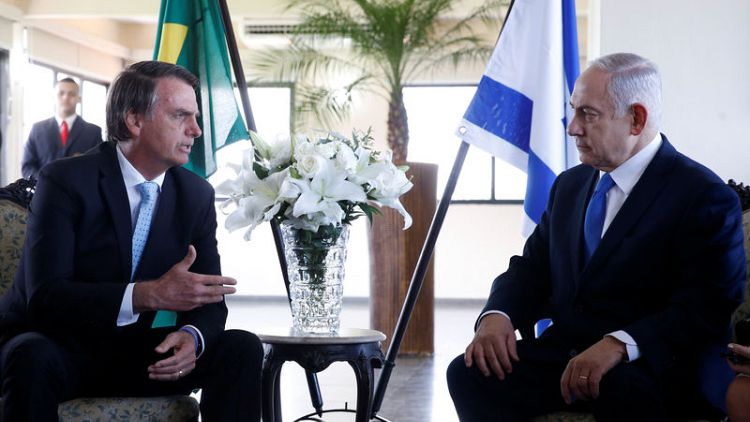 No embassy move announced as Brazil's Bolsonaro hosts Israel's Netanyahu