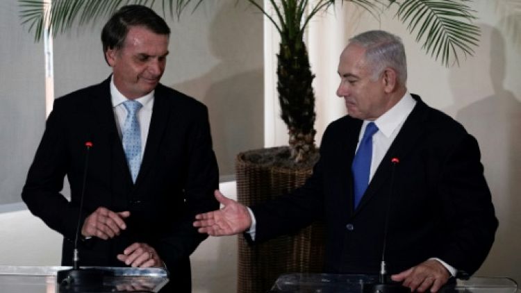 Bolsonaro et Netanyahu saluent une nouvelle "fraternité" entre le Brésil et Israël