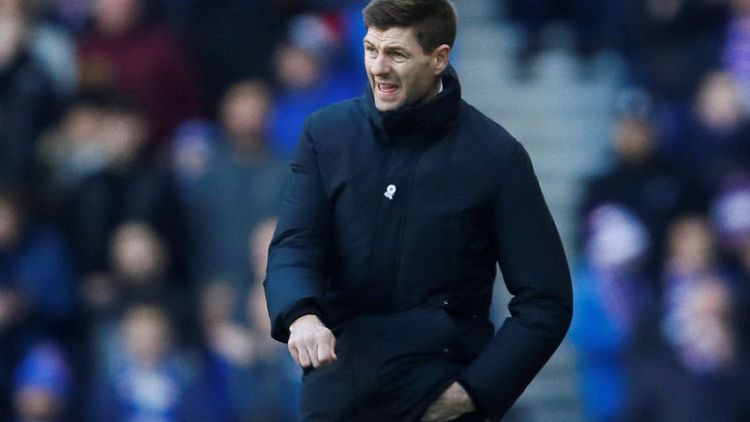 Soccer - Gerrard steers Rangers to long-awaited league win over Celtic