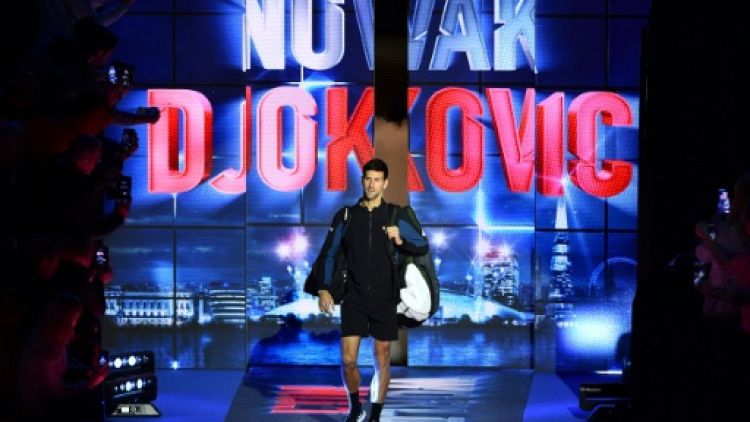 Le Serbe Novak Djokovic, le 14 novembre 2018 lors du Masters de Londres