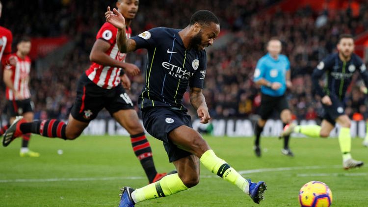 Man City bounce back to beat Saints and close on Liverpool