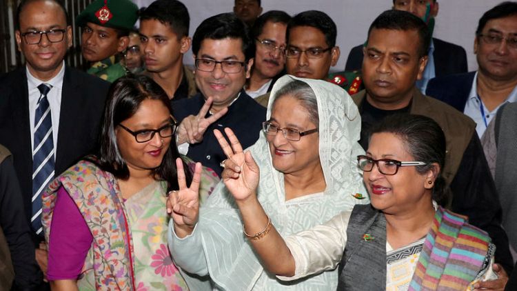Bangladesh PM rejects complaints of rigging after landslide win