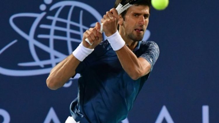 Le Serbe Novak Djokovic à Abu Dhabi le 29 décembre 2018