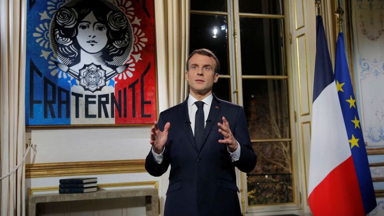 France's Macron pledges more reform medicine in 'decisive' 2019