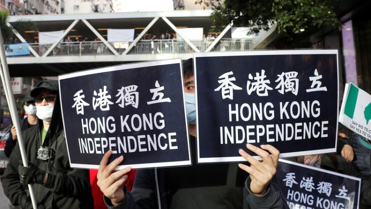Thousands march in Hong Kong against China 'repression' after grim 2018