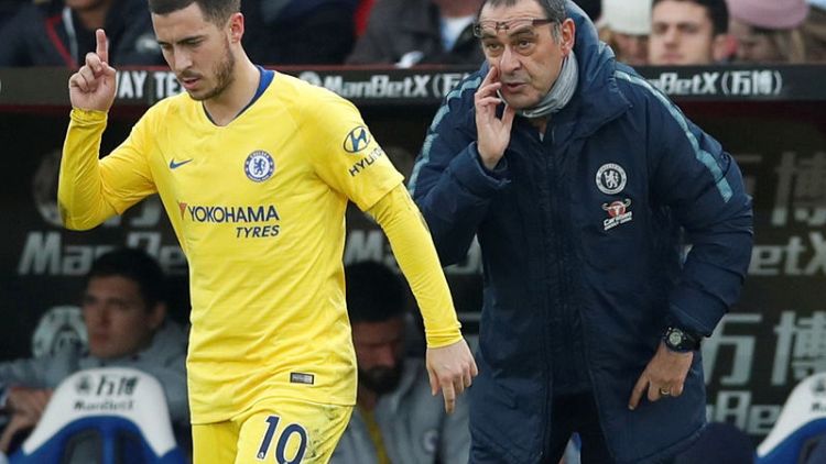 Chelsea's Sarri rules out signing striker, targets winger