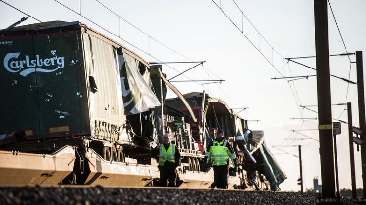 Six killed in train accident on bridge linking Denmark's two main islands