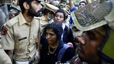 Manifestations en Inde après l'entrée de deux femmes dans le temple de Sabarimala Manifestations en Inde après l'entrée de deux femmes dans le temple de Sabarimala