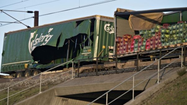 Six morts dans un accident de train sur un pont au Danemark Six morts dans un accident de train sur un pont au Danemark