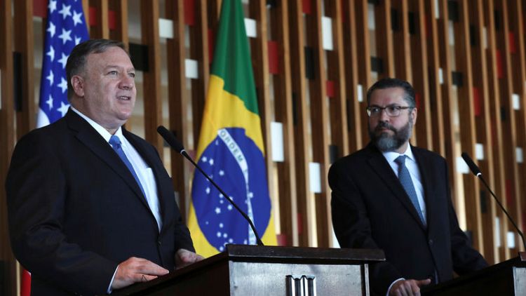 U.S.'s Pompeo discusses Venezuela with Brazil's new right-wing government