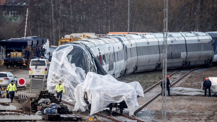 Danish police says eight killed in train accident, probably all Danes