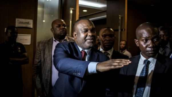 Le président de la Céni Corneille Nangaa (au centre) le 2 janvier 2019 Le président de la Céni Corneille Nangaa (au centre) le 2 janvier 2019
