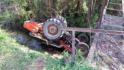 Agricoltore muore sotto trattore Agricoltore muore sotto trattore