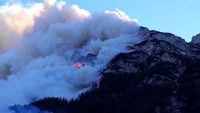 Focolai incendio su Altopiano Asiago Focolai incendio su Altopiano Asiago
