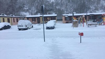 Maltempo, nevicate in zone sisma Marche