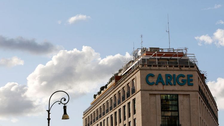 Italy's Carige in early talks with Treasury over bad loans - source