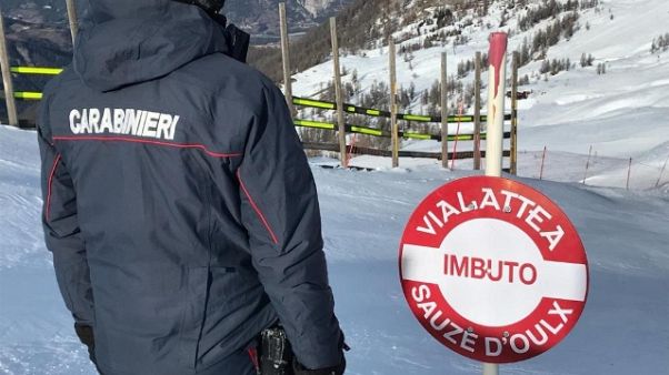 Bimba sciatrice morta, sequestrate piste Bimba sciatrice morta, sequestrate piste