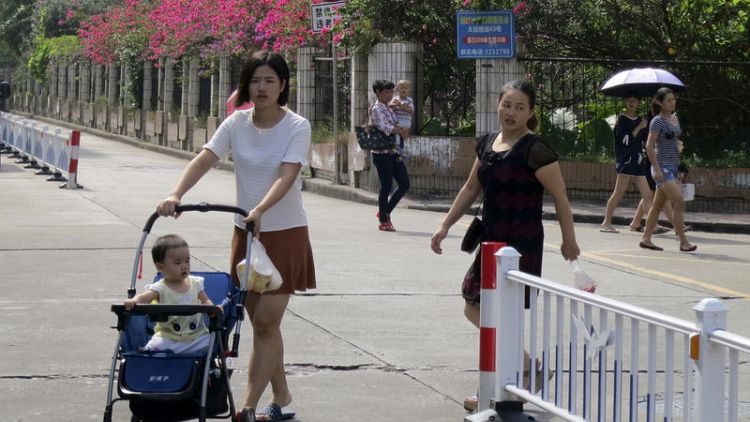 China's population set to peak at 1.44 billion in 2029 - government report