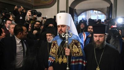 Le patriarche de Constantinople officialise la nouvelle Eglise d'Ukraine Le patriarche de Constantinople officialise la nouvelle Eglise d'Ukraine
