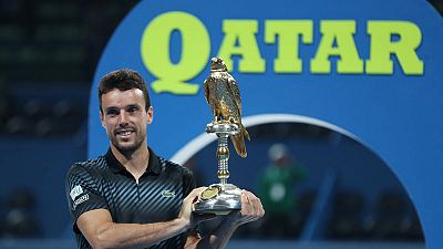 باوتيستا أجوت يحرز لقب بطولة قطر المفتوحة بفوز على برديتش