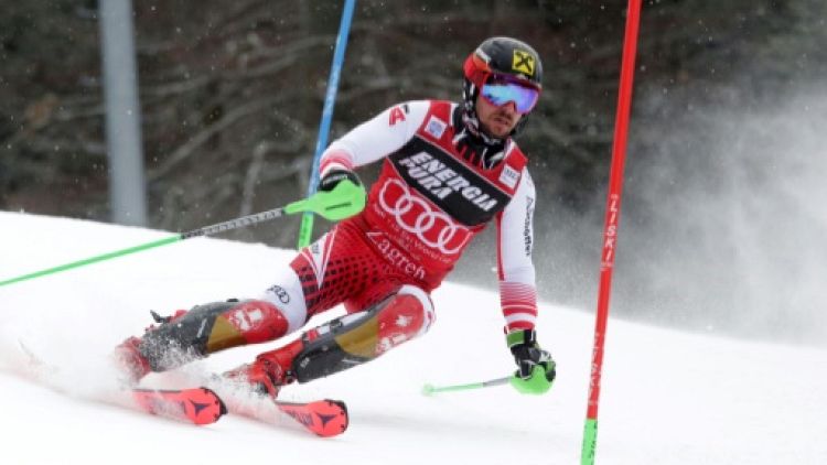 Marcel Hirscher lors du slalom de de Zagreb, le 6 janvier 2019 