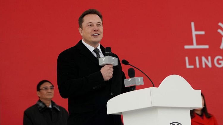 Tesla CEO Musk says to break ground on Shanghai Gigafactory today