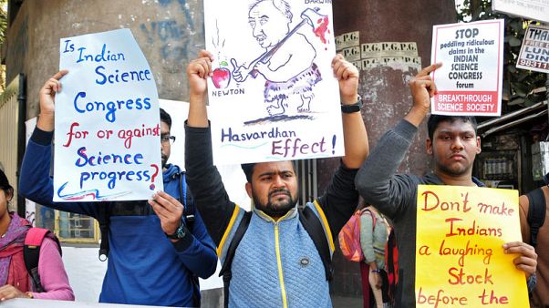 Indian scientists protest congress speakers discrediting works of Newton, Einstein Indian scientists protest congress speakers discrediting works of Newton, Einstein