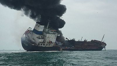 Oil tanker fire in Hong Kong waters kills one, rescue going on Oil tanker fire in Hong Kong waters kills one, rescue going on