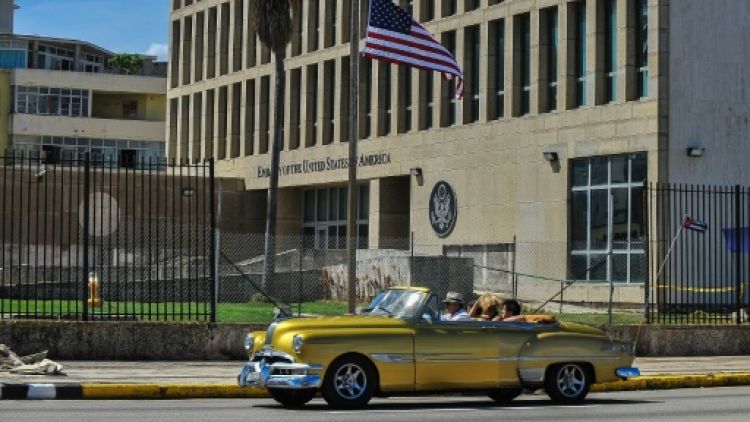 L'ambassade américaine à La Havane, en octobre 2017