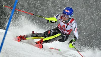 Ski: Shiffrin meilleur temps de la 1ere manche du slalom de Flachau Ski: Shiffrin meilleur temps de la 1ere manche du slalom de Flachau