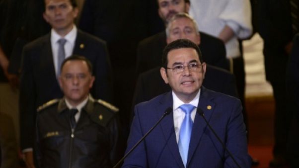 Le président du Guatemala Jimmy Morales, le 7 janvier 2019. Le président du Guatemala Jimmy Morales, le 7 janvier 2019.