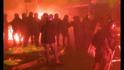 Festeggiamenti Lazio, scontri a Roma Festeggiamenti Lazio, scontri a Roma
