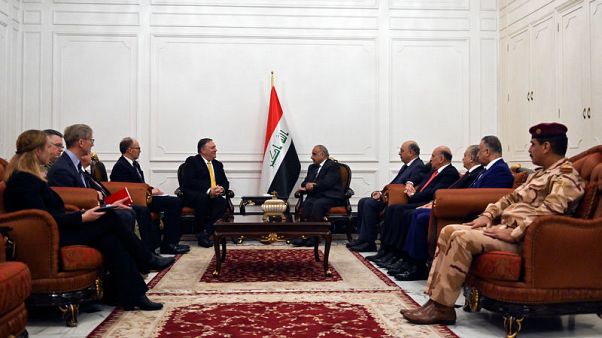 U.S. Secretary of State Pompeo meets Iraqi Speaker in Baghdad U.S. Secretary of State Pompeo meets Iraqi Speaker in Baghdad