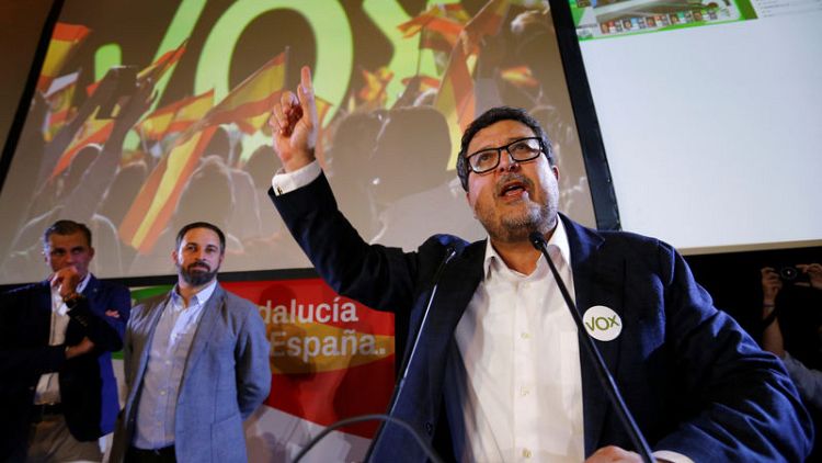 In post-Franco first for Spain, far-right party becomes kingmaker in Andalusia