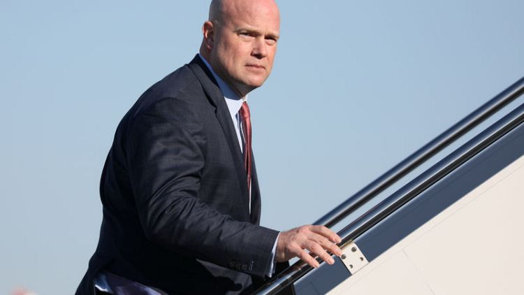 U.S. House Democrats tussle with acting AG Whitaker over testimony date
