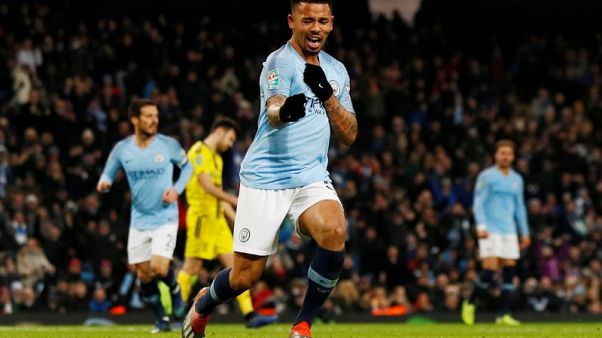 Jesus hits four as City crush Burton 9-0 in League Cup semi-final Jesus hits four as City crush Burton 9-0 in League Cup semi-final