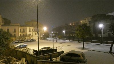 Neve nel cosentino, scuole chiuse Neve nel cosentino, scuole chiuse