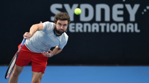 Gilles Simon lors du tournoi de Sydney, le 9 janvier 2019 Gilles Simon lors du tournoi de Sydney, le 9 janvier 2019